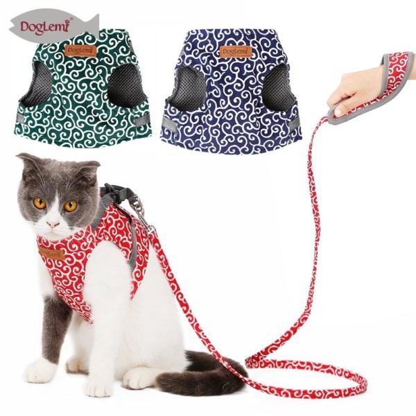 New hot sale small dog cat chest strap traction rope dog cat vest clothes sun wind
