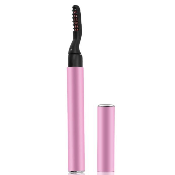 Purple Pink Portable Pen Style Electric Perm Heated Eyelash Curler Long Lasting Eye lash Curler Makeup 5