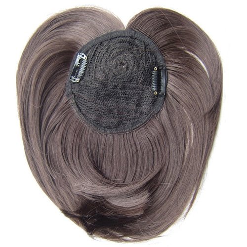 Similler White Black Brown Gold Fake Fringe Clip In Blunt Bangs Synthetic Hair Extensions With High 1