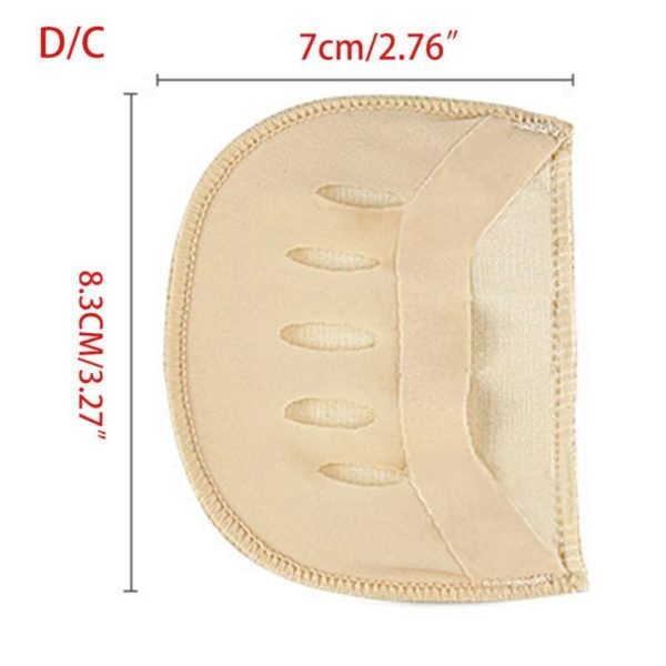 Women Invisible Non Slip Forefoot Insoles Five Toe Socks Cushion Pain Relief Pad Y5GC 1