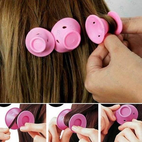 10pcs Magic Silicone Hair Rollers For Mushroom Curlers Sleeping No Heat Soft Rubber Hair Curler Twist 3