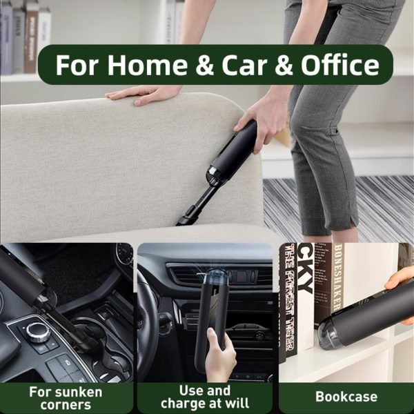 Baseus Portable Car Vacuum Cleaner Wireless 5000Pa Rechargeable Handheld Mini Auto Cordless Vacuum Cleaner for Car 5