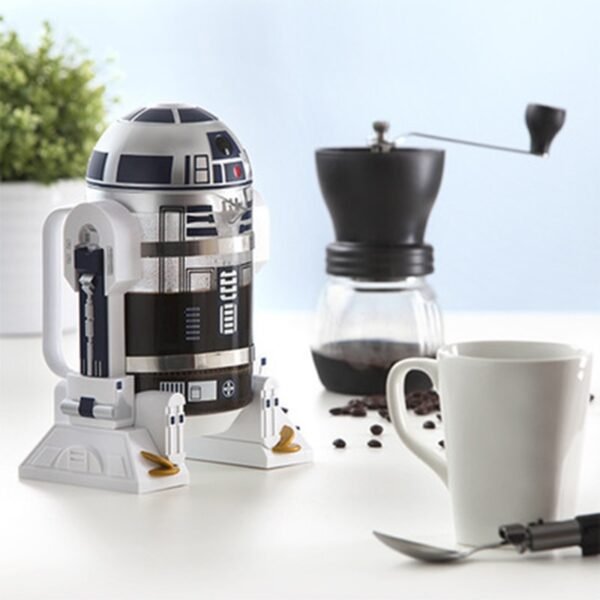 Coffee Pot 960ml Home Mini Star Wars R2 D2 Manual Coffee Maker French Pressed Coffee Pot 3