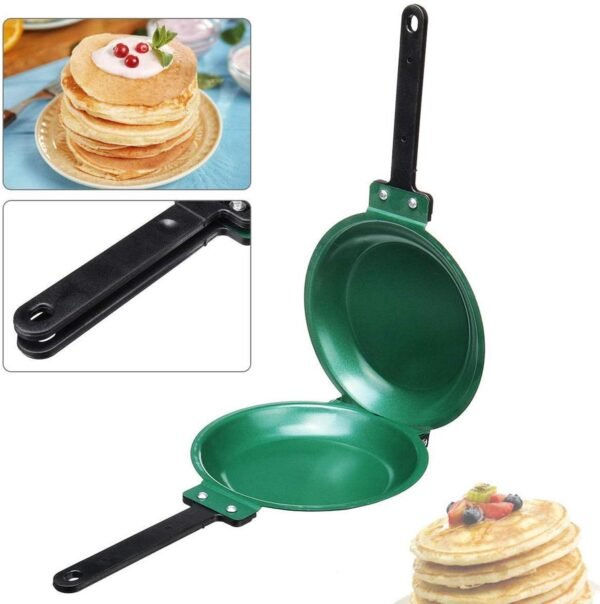 DIY Non Stick Flip Pan Double Sided Pancake Maker Omelette Pan Healthy Frying Pan General Use