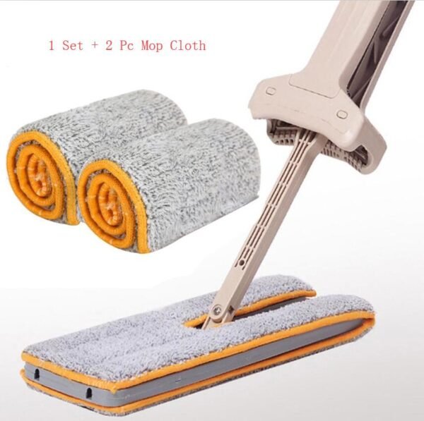 Double sided non hand wash flat mops wood floor mops dust push mops household cleaning tools 3