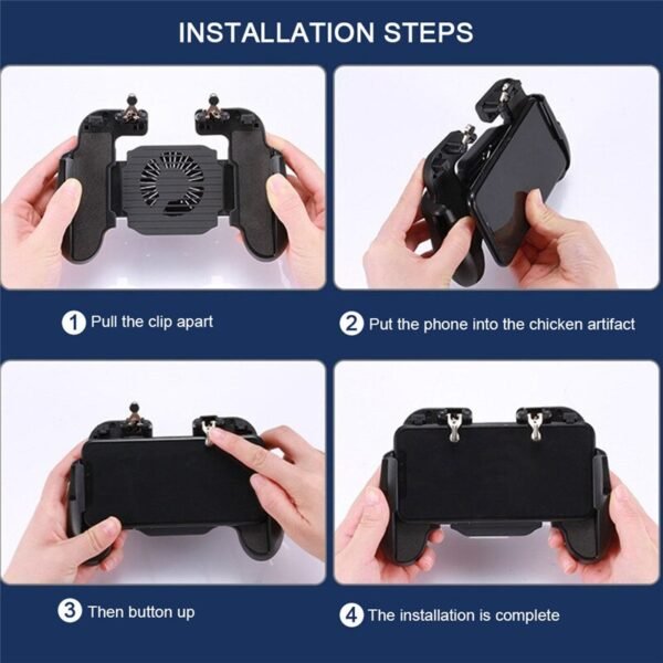 For PUBG Mobile Phone Game Controller Joystick Cooling Fan Gamepad for IOS Android 2