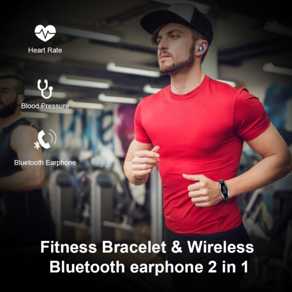 LEMFO LT04 T90 Fitness Bracelet Wireless Bluetooth Earphone 2 In 1 Bluetooth 5 0 Chip IP67 1