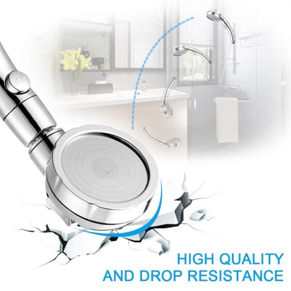 Luxury Rain Shower Head Handheld Set Anion High Pressure Bathroom Rainfall Gadgets Water Saving Showerhead With 10