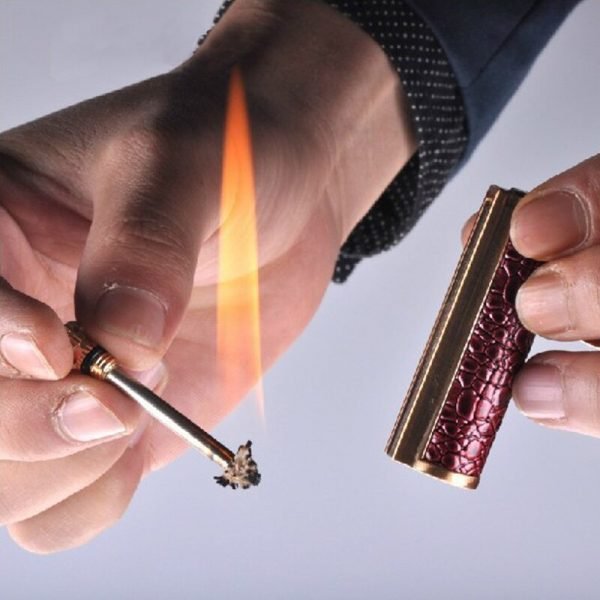 Metal Reusable Endless Match Flint Fire Fire Starter Kerosene Oil Flame Keychain Lighter Portable Outdoor Survival 1