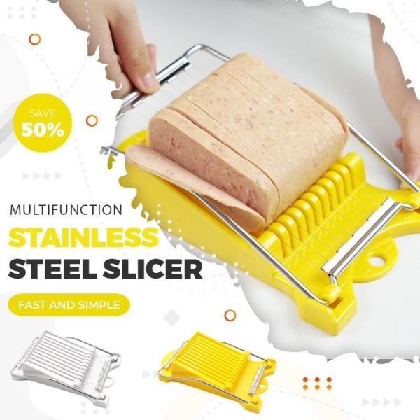 Multifunction Stainless Steel Slicer Cheese Luncheon Meat Egg Dividers Splitter Cutter Kitchen Gadget Tools 1