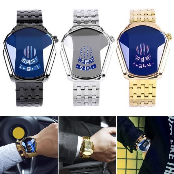 New Hot Diamond Style Quartz Watch Waterproof Fashion Steel Band Quartz Watch for Men Women USJ99 1