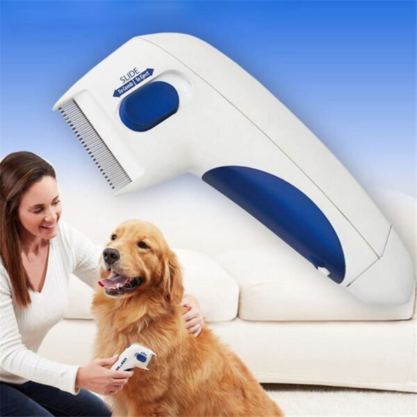 Pet Cat Dog Electric Terminator Brush Anti Removal Kill Lice Cleaner Electric Head Pet Fleas Electronic