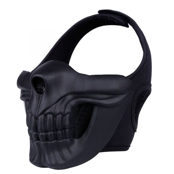 TACTIFANS Top Quality Skull Mask Captain s Hat Mesh Mask for BB Gun Paintball Party Mask 2