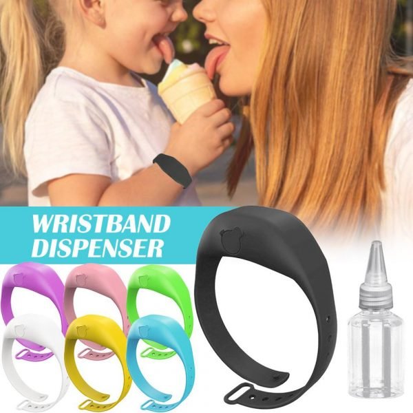 Wristband Hand Dispenser This Wearable Hand Sanitizer Dispenser Pumps Disinfecta Silicone Bracelet Bottle