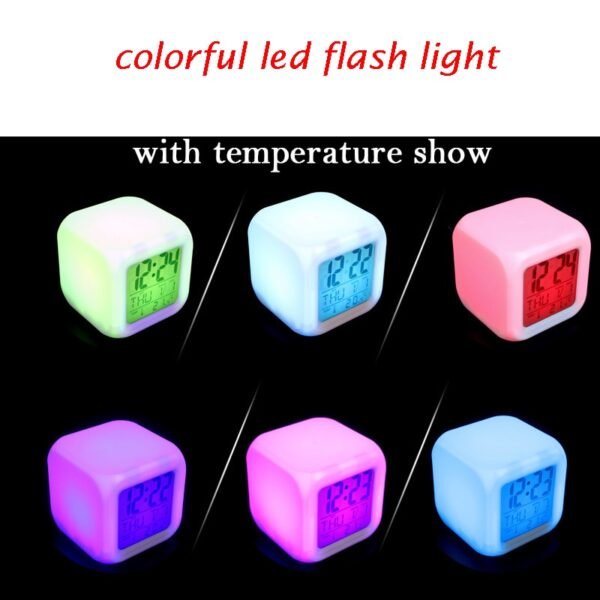 hot game brawl Figure Luminous LED Alarm CLock Colorful Flash Desk Light Flash Model Figure action 5