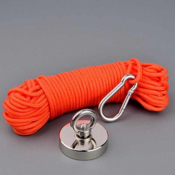 150Kg Design Magnet Strong N52 Neodymium Permanent Magnet Magnet Fishing Magnets with 10m Rope Option Magnetic
