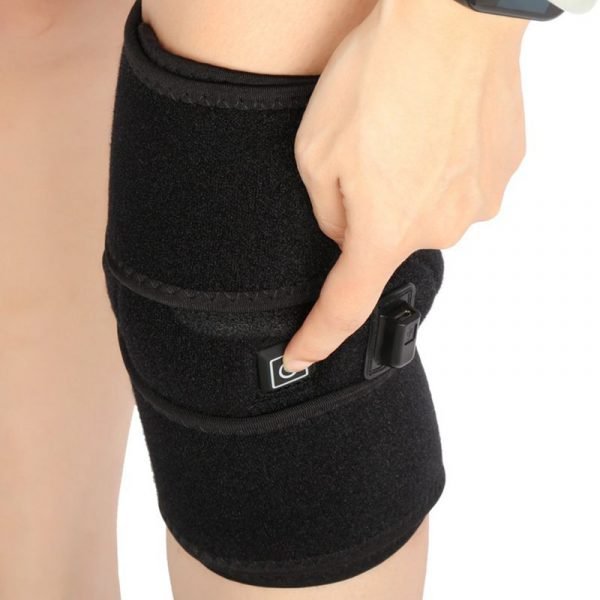 1Pc Heated Knee Brace Wrap USB Electric Heating Knee Pad Knee Protector For Arthritis Pain Knee 3