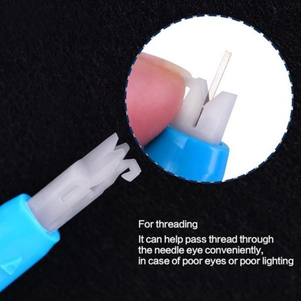 1Pc Needle Threader Stitch Insertion Tool for Sewing Machine Needle Inserter Manual Needle Threader Sewing Tool 1
