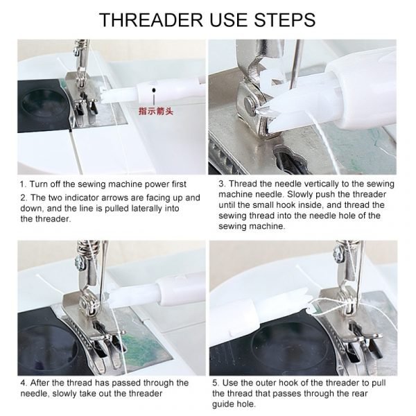 1Pc Needle Threader Stitch Insertion Tool for Sewing Machine Needle Inserter Manual Needle Threader Sewing Tool 5
