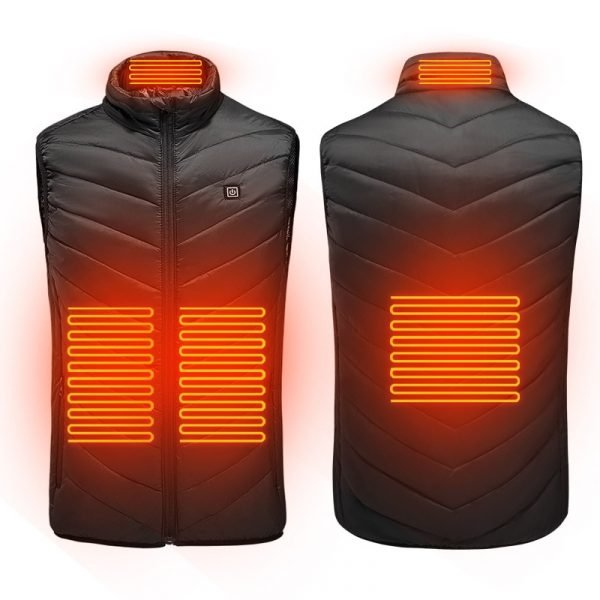 2020 men vest usb heater Thermal female vest warmth hiking camping Cotton Polyester Winter electric heated 3