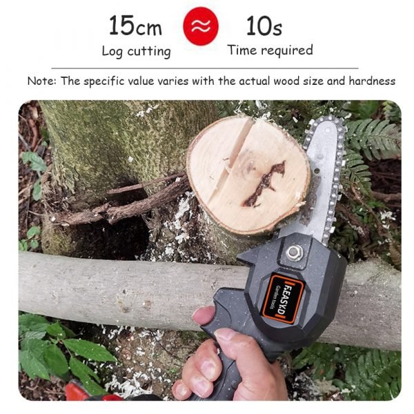 24V Rechargeable Cordless Electric Chain Saw Household Mini One hand Electric Saw Garden Logging Portable Electric 5