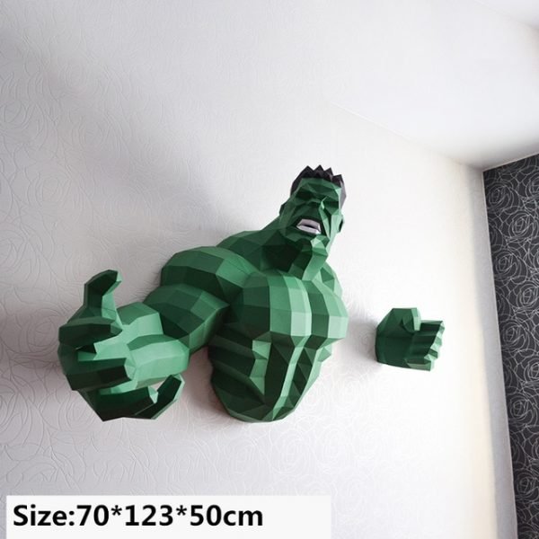 Bruce Banner 3D Paper Model Peter Parker Papercraft Action Figures Puzzles Kids Toys Gift Anime decoration