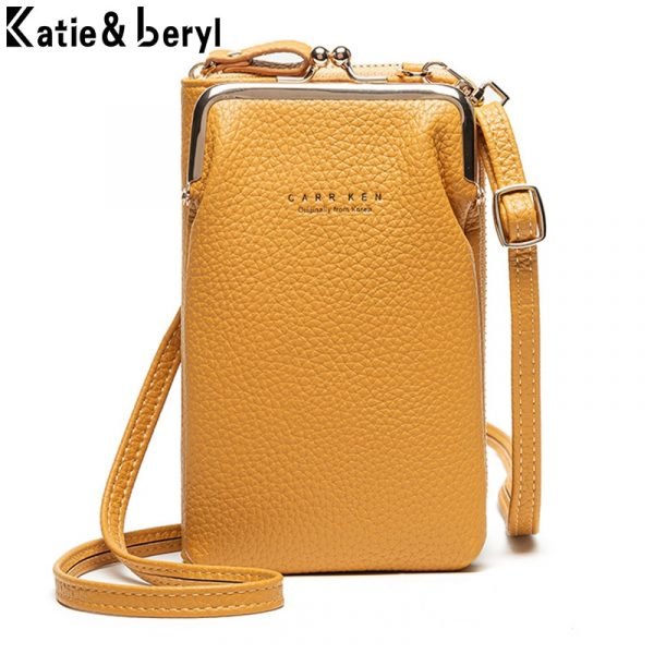 Fashion Small Crossbody Bags Women Mini PU Leather Shoulder Messenger Bag For Girls Yellow Bolsas Ladies