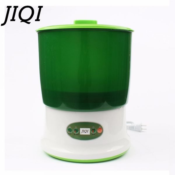 JIQI DIY Bean Sprout Maker Thermostat Green Vegetable Seedling Growth Bucket Automatic Bud Electric Sprouts Germinator 2