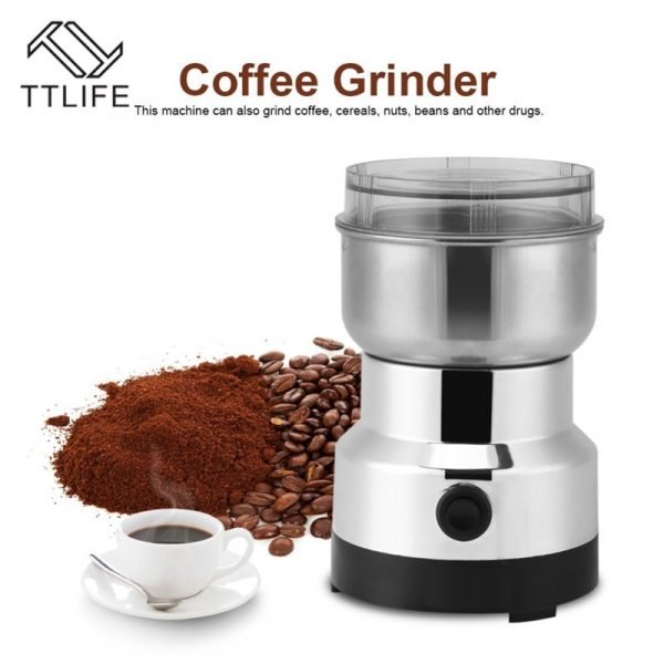 TTLIFE Coffee Grinder Electric Mini Coffee Bean Nut Grinder Coffee Beans Multifunctional Home Coffe Machine Kitchen 2