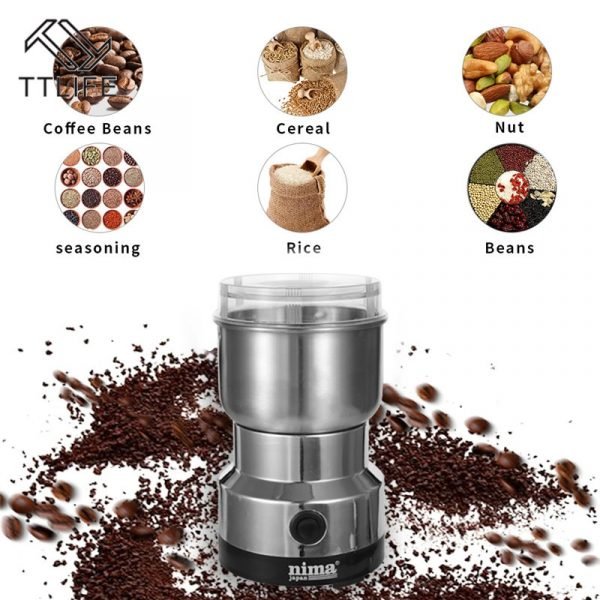 TTLIFE Coffee Grinder Electric Mini Coffee Bean Nut Grinder Coffee Beans Multifunctional Home Coffe Machine Kitchen 3