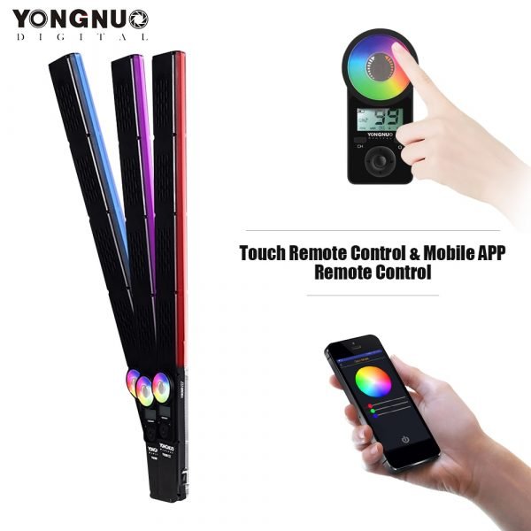 YONGNUO YN360 III YN360III Handheld LED Video Light Touch Adjusting Bi color 3200k to 5500k RGB 1