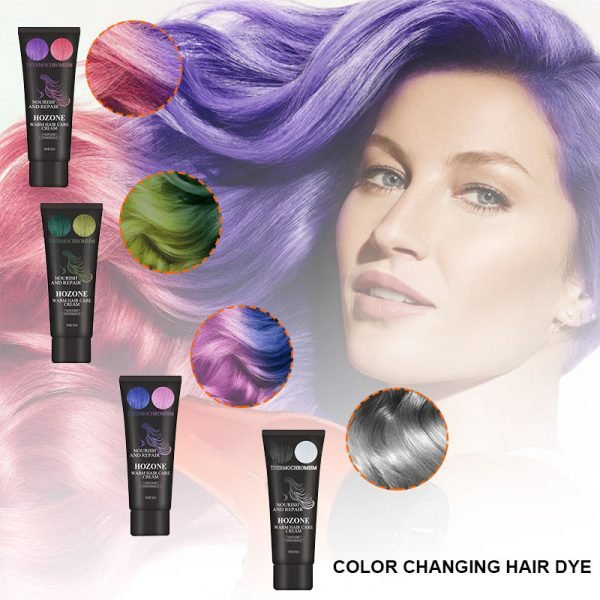 50ml Thermochromic Color Changing Wonder Dye Mermaid Hair Dye Gray Hair Color Cream Thermo Sensing Shade