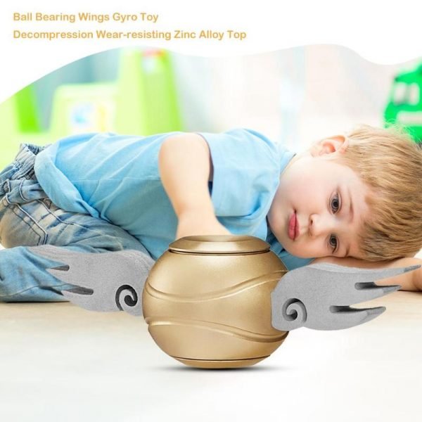 Ball Bearing Wing Decompression Toy Finger Gyro Funny Stress Relieve Interactive Gyroscope for Kids Gifts 2