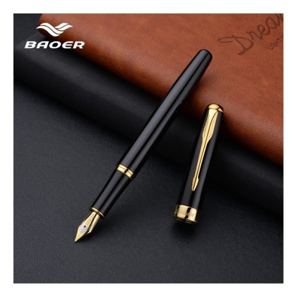 Baoer 388 Fountain Pen Ink High Quality Calligraphy pen pluma Metal Feather Dolma Kalem Plumas Estilograficas