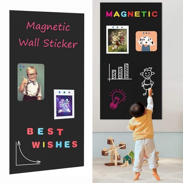 Chalknetic Magnetic Chalkboard Contact Paper for Wall Self Adhesive Chalk Board Wallpaper Learning Board for Homeschool