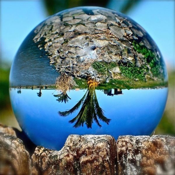 Clear Glass Crystal Ball Healing Sphere Photography Props Lensball Decor Gift Dec 26 3