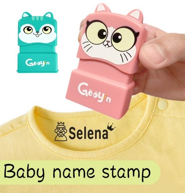 Customized Name Stamp Paints Personal Student Child Baby Engraved Waterproof Non fading Kindergarten Cartoon Clothing Name