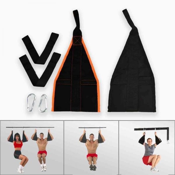Fitness AB Sling Straps Abdominal Heavy Duty Muscle Training support Hanging Belt Chin Up Sit Up 2