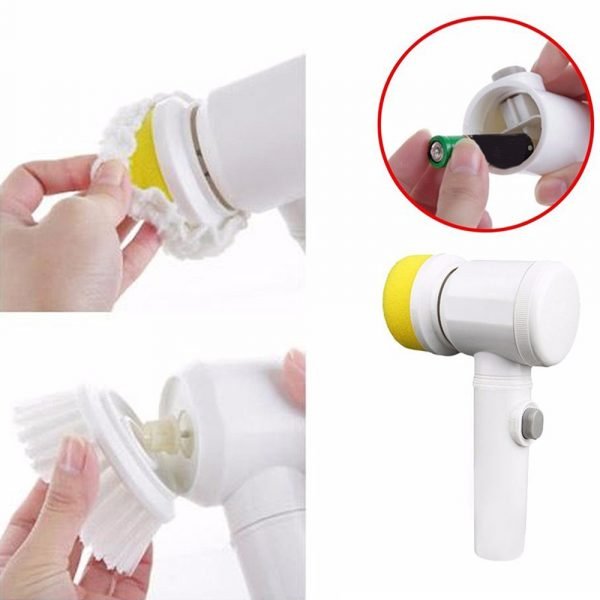 Handheld Electric Cleaning Brush Scrubber Tool for Bathroom Tile Tub Home Kitchen Washing Supplies Bathroom Gadgets