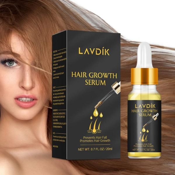 LAVDIK Ginger Fast Hair Growth Serum Essential Oil Anti Preventing Hair Lose Liquid Damaged Hair Repair 5