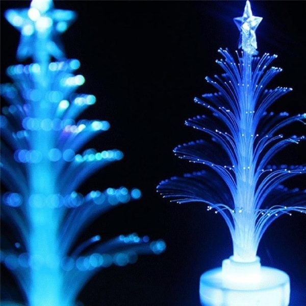 LED Fiber Optic Night Light Colourful Changing Lamp Christmas Tree Star Home Room Lighting Decoration for 2