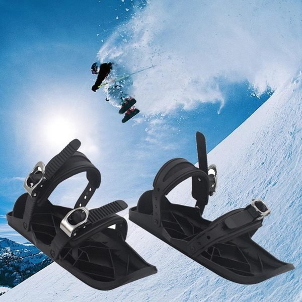 Mini Ski Skates For Snow The Short Skiboard Snowblades High Quality Adjustable Bindings Portable Skiing Shoes