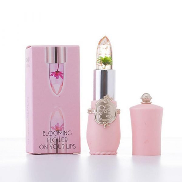 Moisturizer Long lasting Jelly Flower Lipstick Makeup Temperature Changed Colorful Lip Blam Pink Transparent Wholesale TSLM1 4