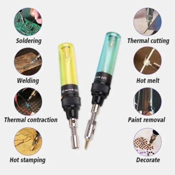 Multi function Soldering Iron Portable Alkane Pen Torch Welding Tool Gas Blow Welding Torch Gun Cordless 4