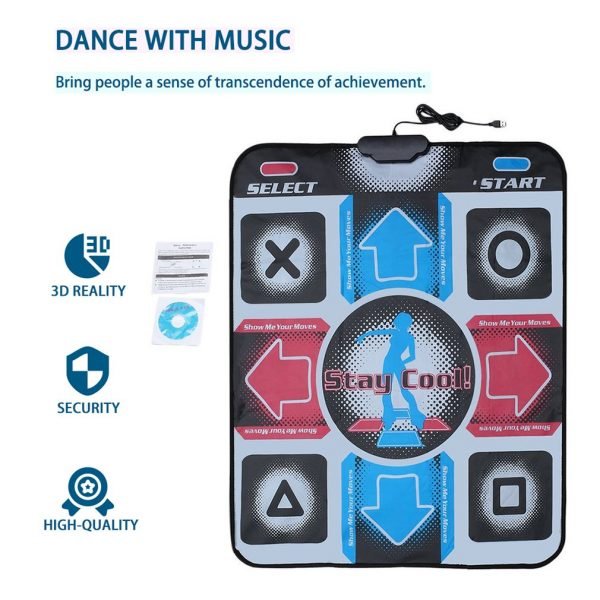 Non Slip Durable Wear resistant Dancing Step Dance Mat Pad Pads Dancer Blanket to PC with 1