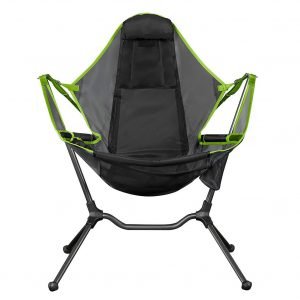 Outdoor Camping Chair Durable Portable Foldable Breathable Comfortable Rocking Chair With Pillow For Outdoors Fishing BBQ