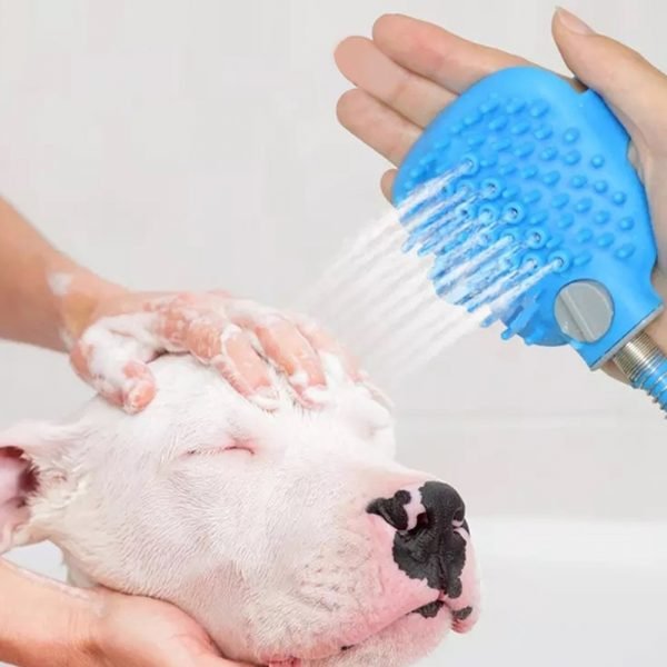 Pet Dog Shower Spray Dog Bathing Tools Tubs Silicone Pet Dog Bath Brush Pet Grooming Washing 2