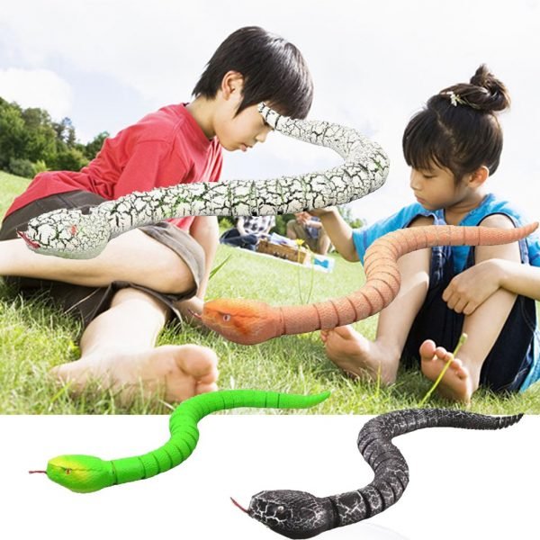 RC Animal Toys Kids Remote Control Snake Rattlesnake Toy Child Plastic Trick Terrifying Mischief Toy Top 2