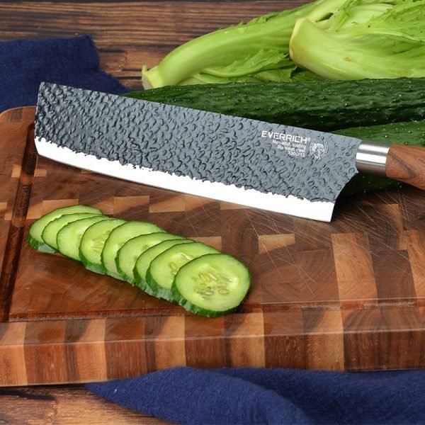 SHUOJI Best Kitchen Knives Set 6 PCS Forged Kitchen Knife With Scissors Ceramic Peeler Chef Slicer 2