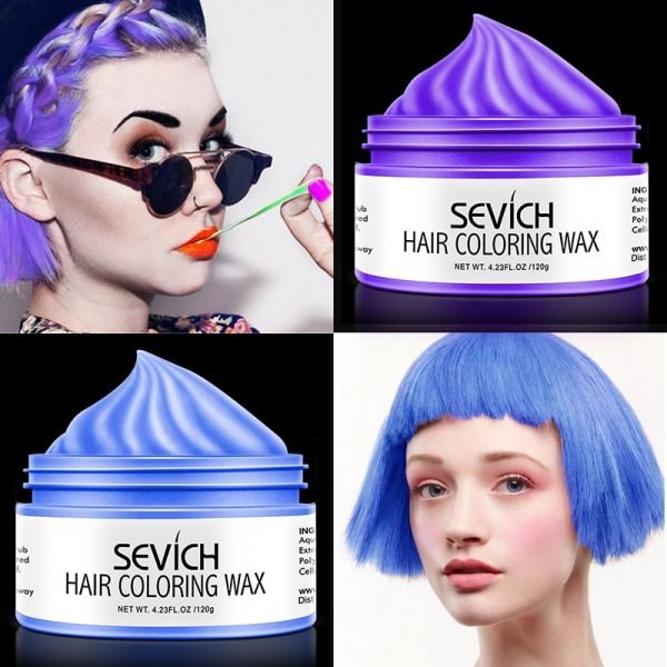 Sevich 120g Hair Color Wax for Unisex Temporary Hair Color Cream Molding Instant Hair Dye Gel 3